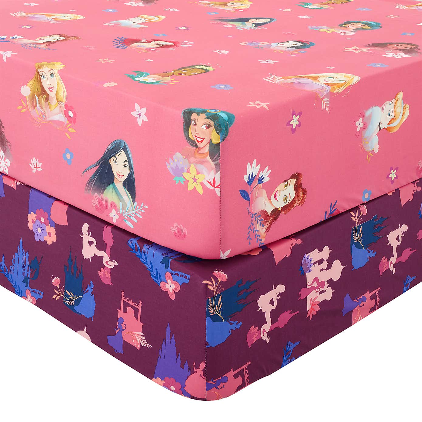 Disney Princess Set of 2 Fitted Sheets