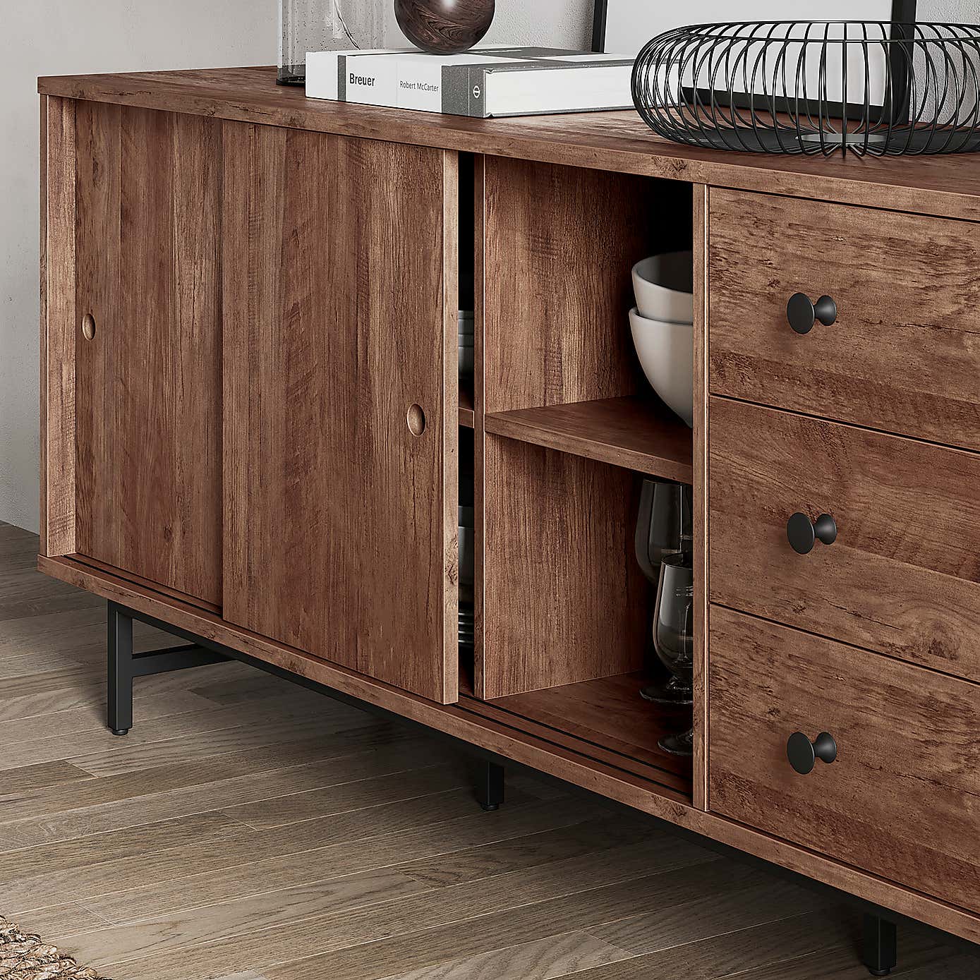 Fulton Extra Wide Sideboard, Pine