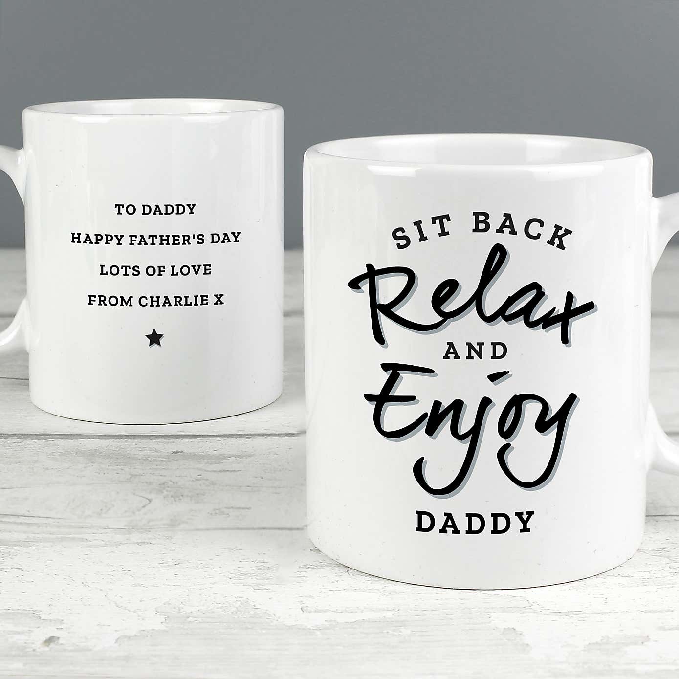 Personalised Sit Back and Relax Mug