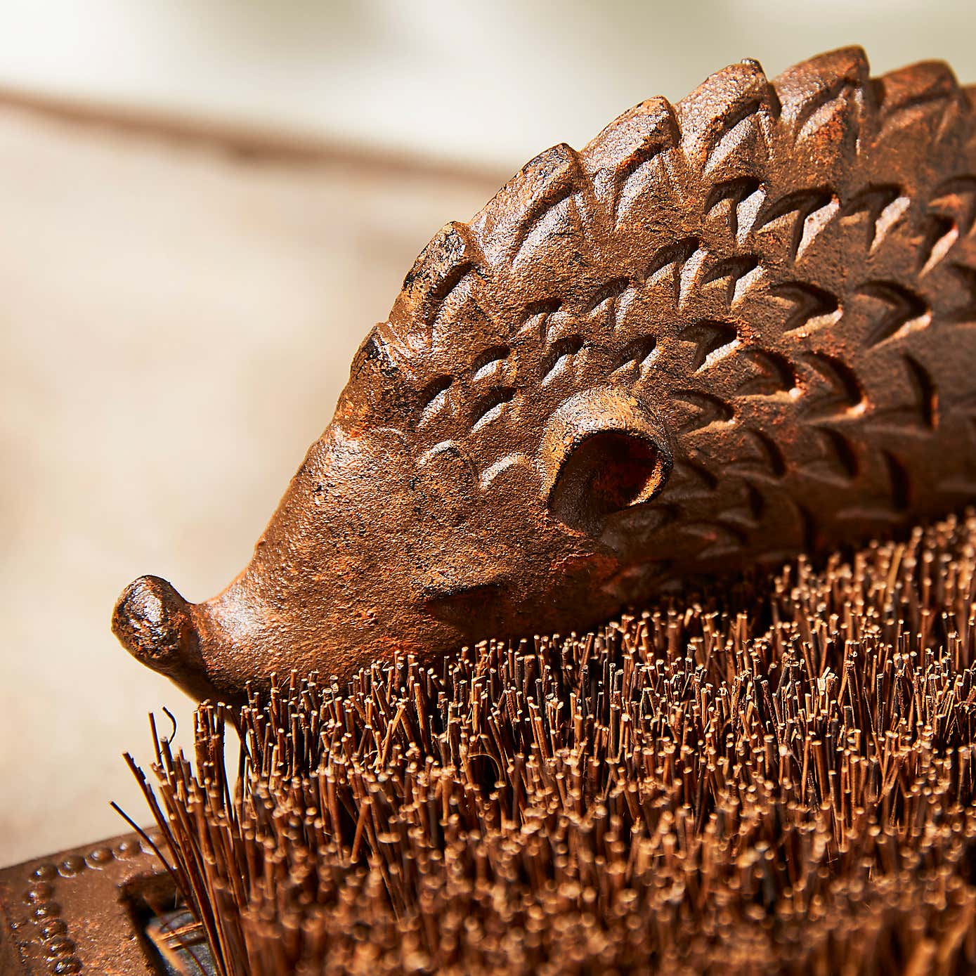 Cast Iron Hedgehog Boot Brush