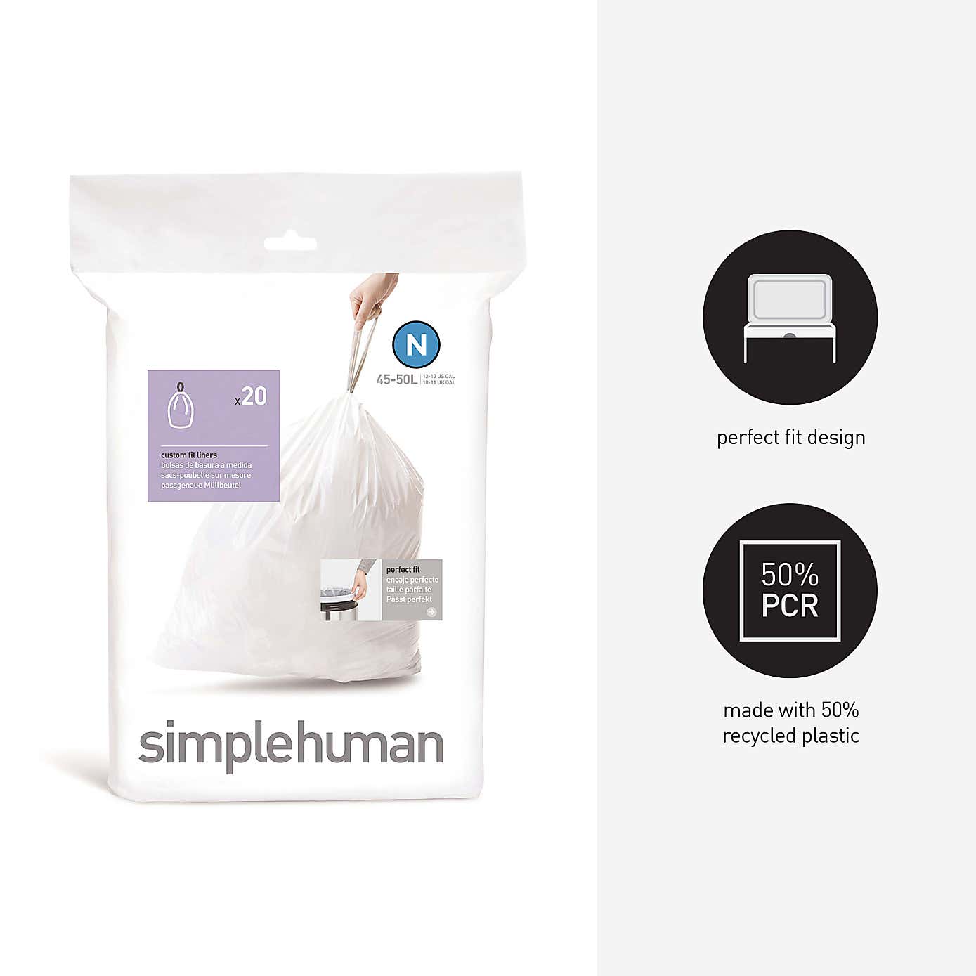 simplehuman N 45 Litre Bin Liners