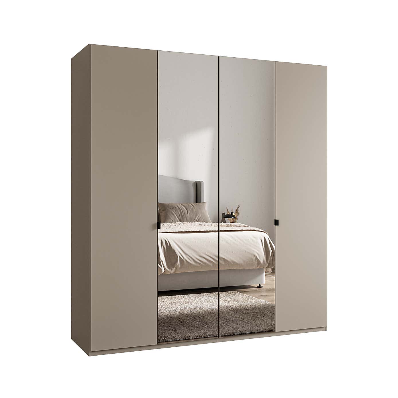 Wiemann Kahla 4 Door Mirrored Wardrobe
