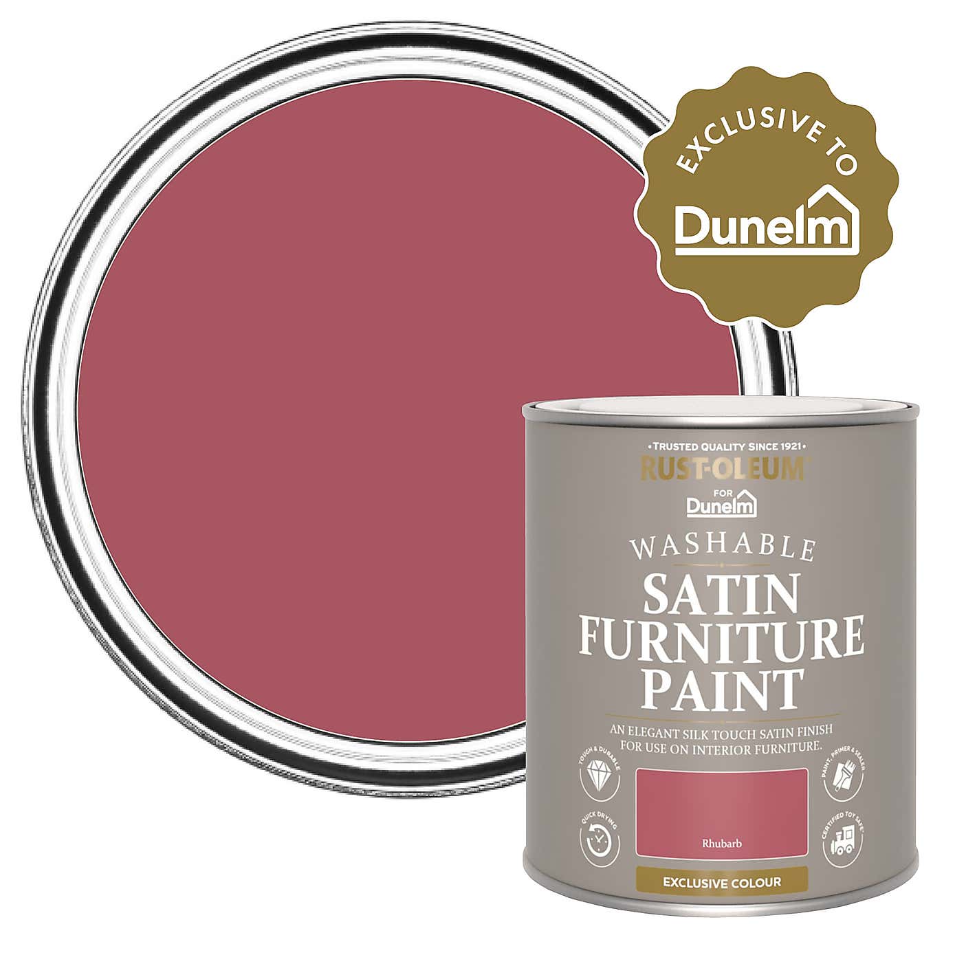 Rhubarb Satin 750ml Furniture Paint