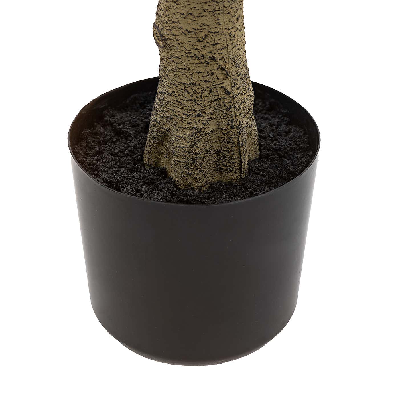 Artificial Medium Chinese White Olive Tree in Black Plant Pot