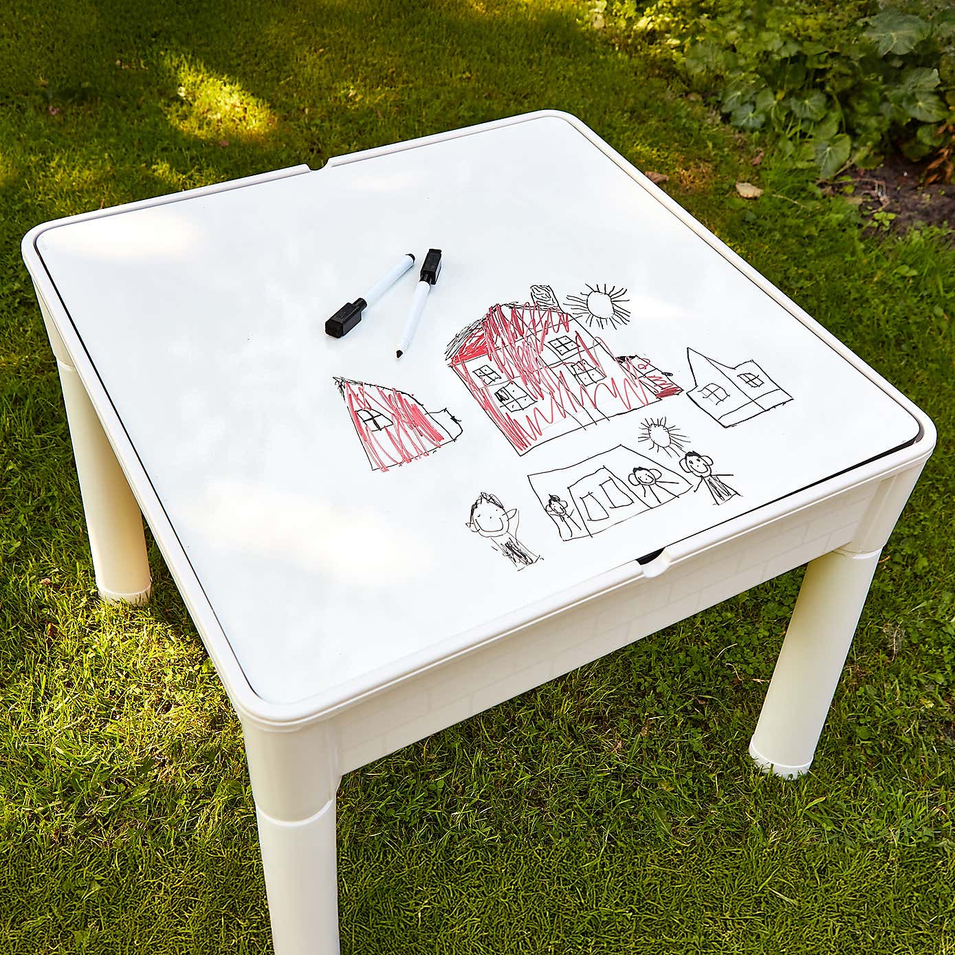 Liberty House Kids 6 In 1 Activity Table And Two Chairs Set