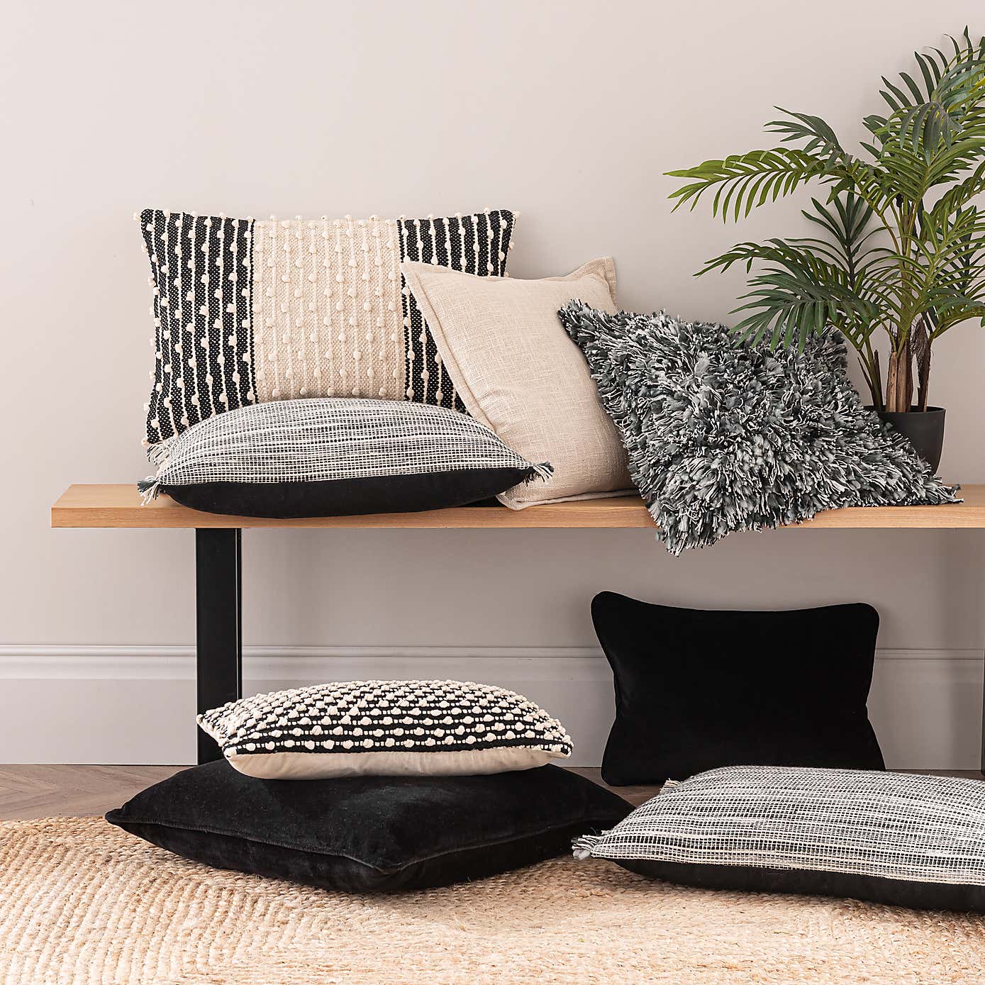 Clara Cotton Velvet Rectangular Cushion