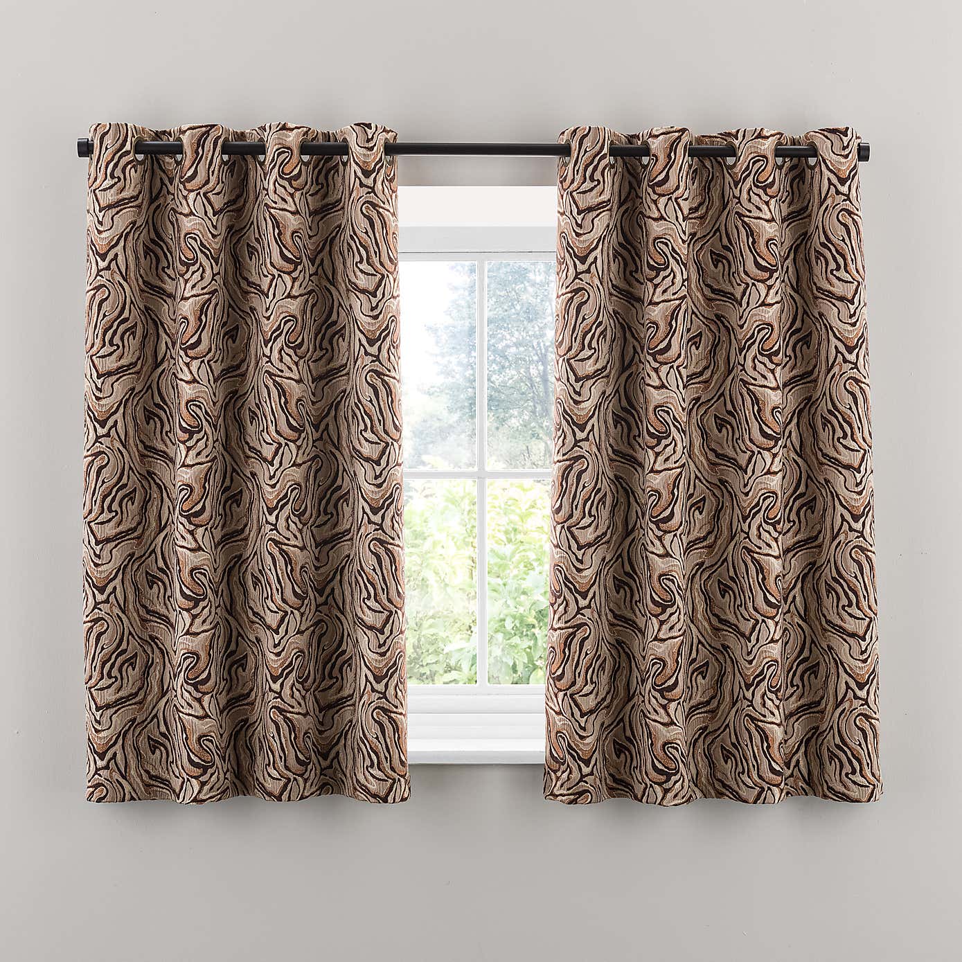 Magma Animal Marbled Eyelet Curtain
