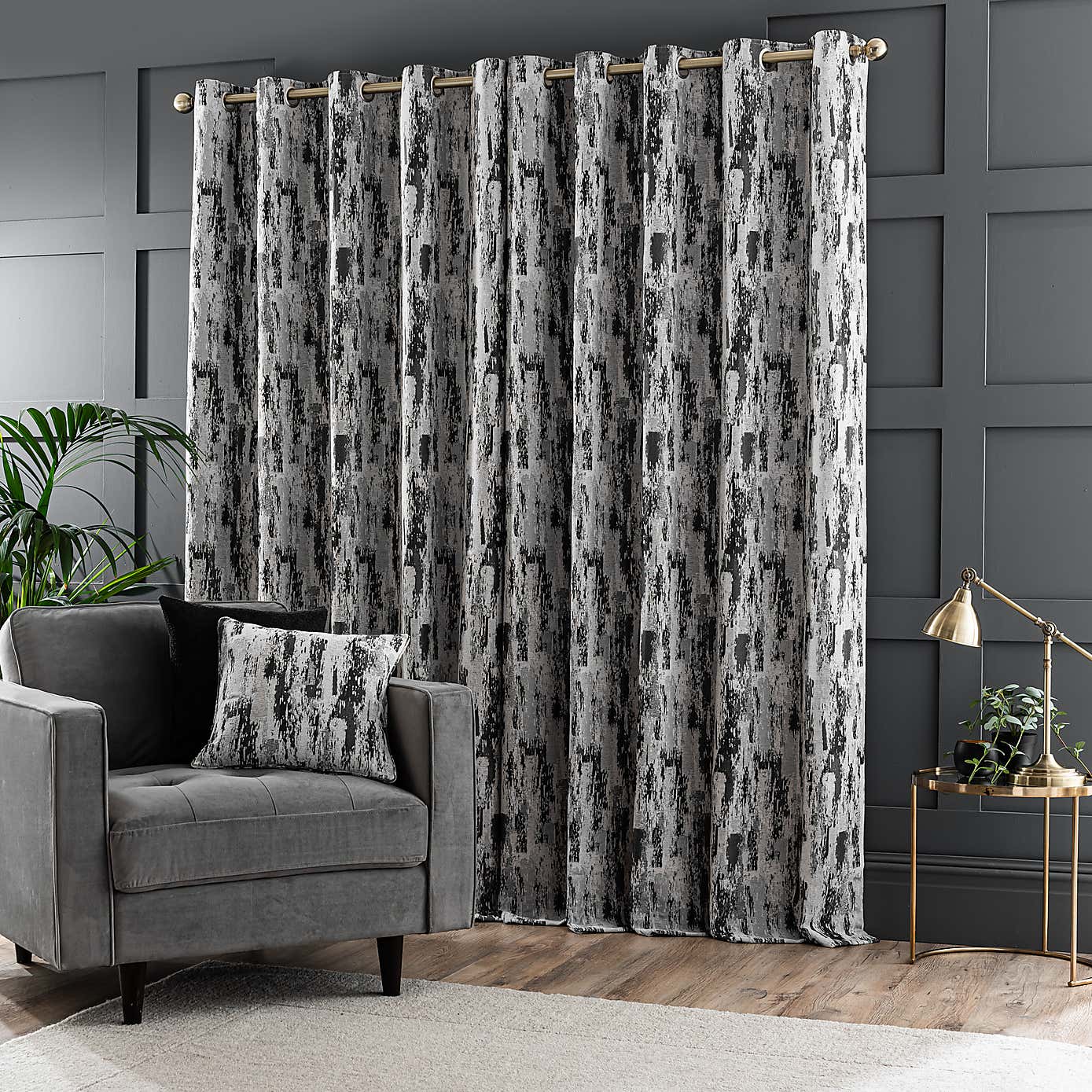 Abstract Global Eyelet Curtains