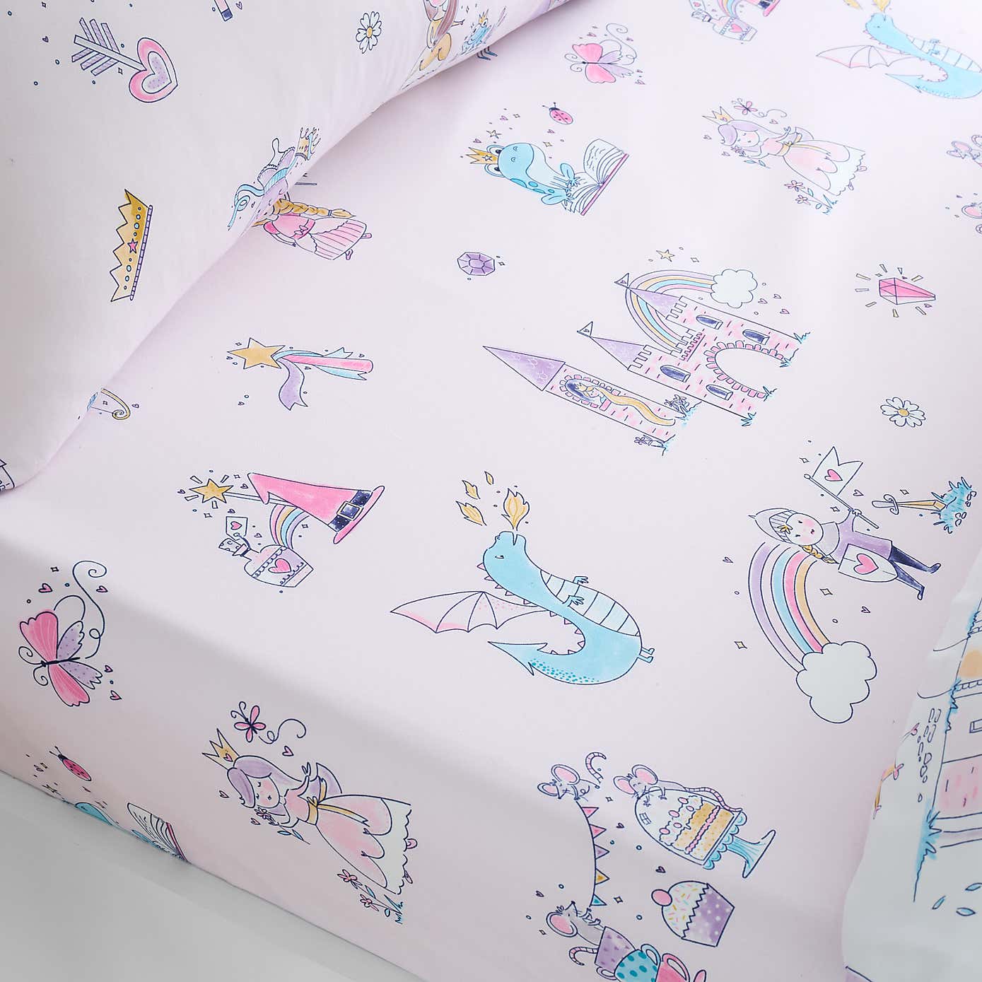 Princess Duvet Cover and Pillowcase Set