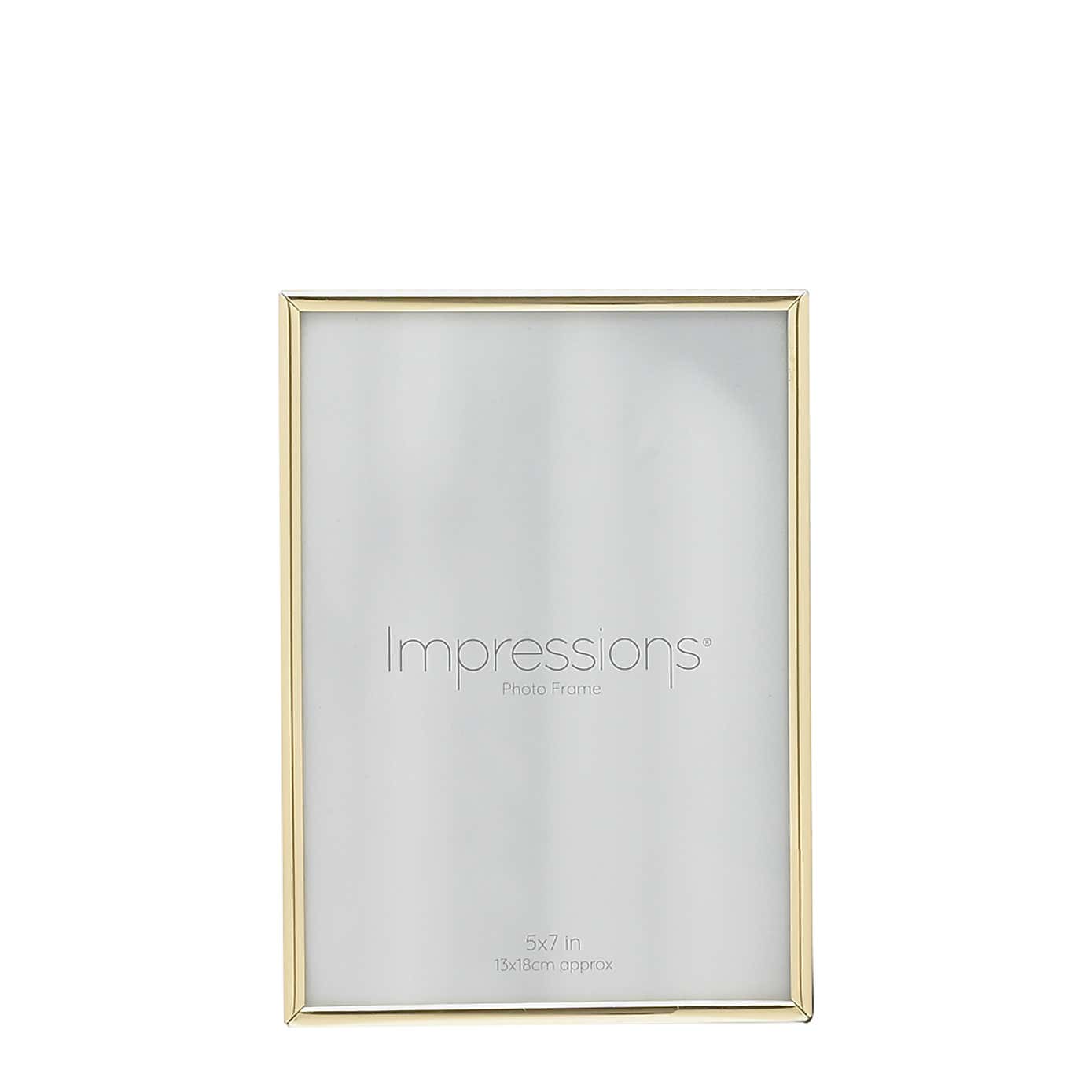 Impressions Thin Oblong Brass Photo Frame
