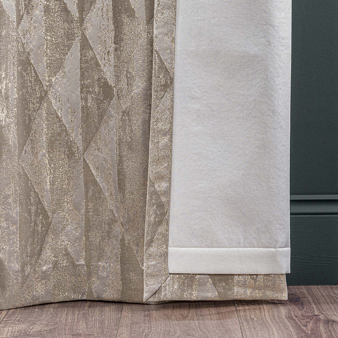 Luxor Metallic Eyelet Curtains