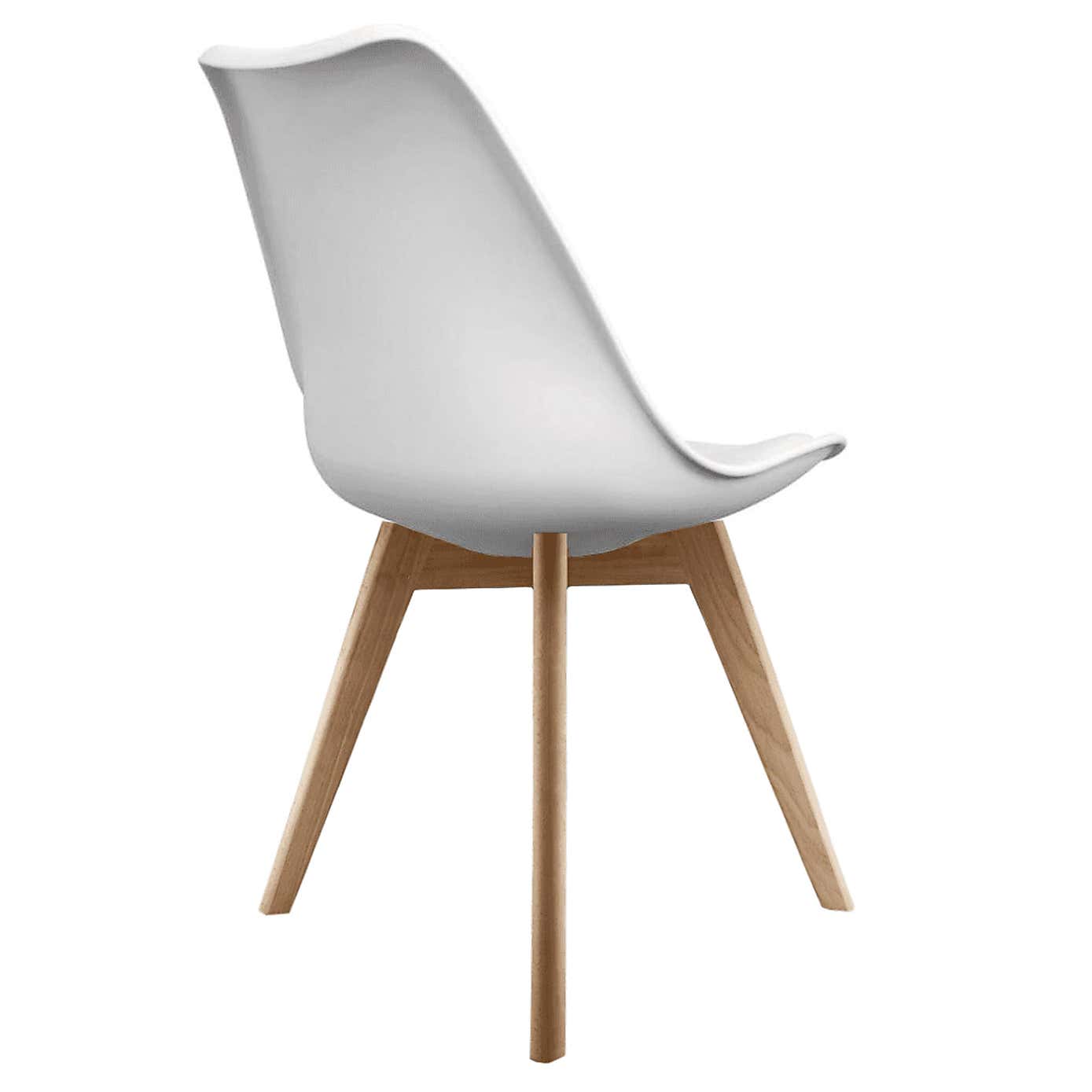 Fusion Living Soho Plastic Dining Chair with Squared Legs