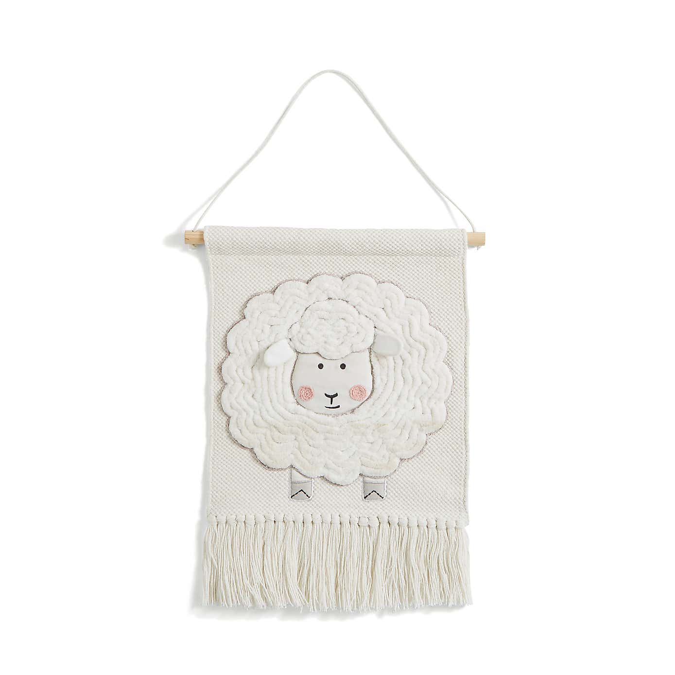 Wooly Sheep Wall Hanging
