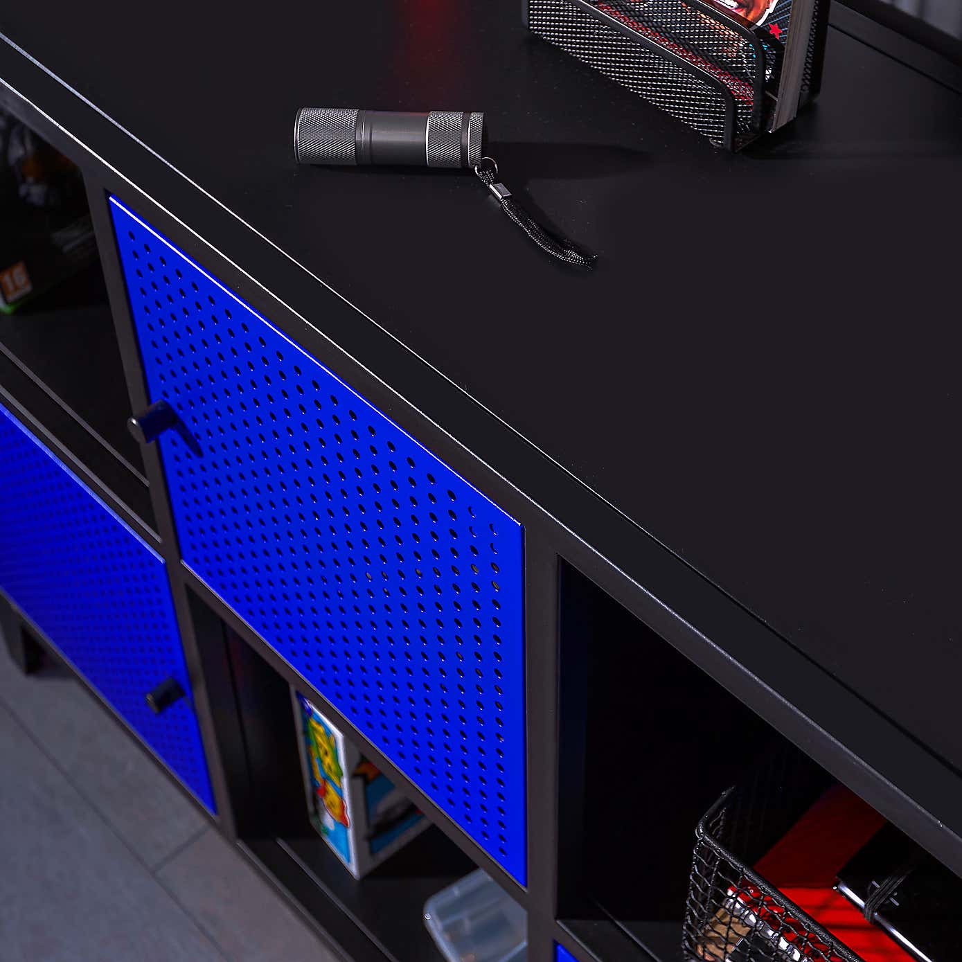 X Rocker Mesh Tek 6 Cube Storage Unit