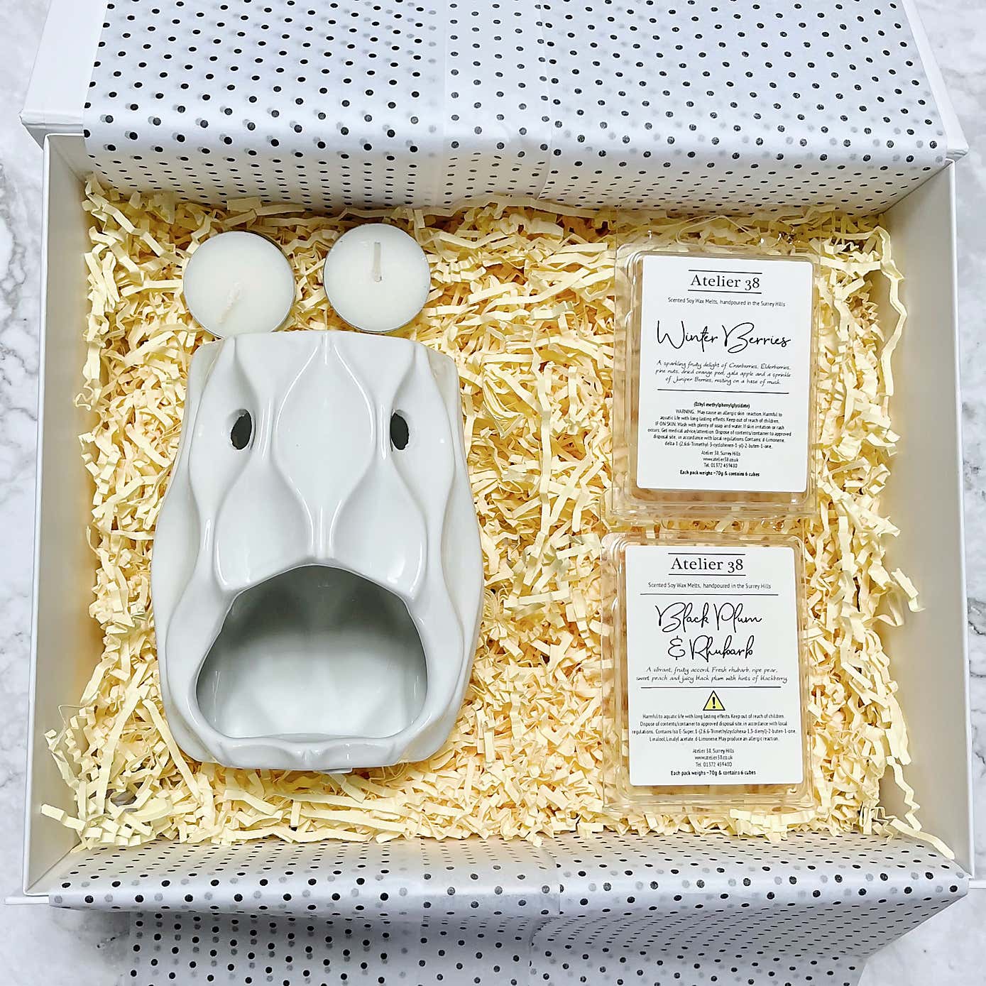 Atelier 38 Wave Burner and Fruity Wax Melt Gift Set