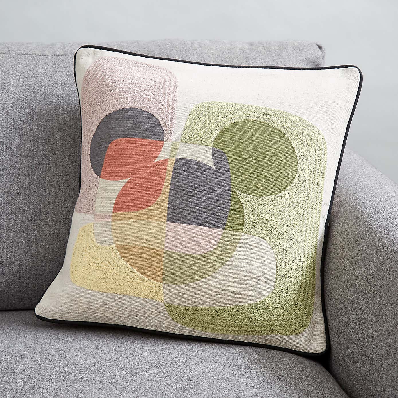 Disney Crewel Work Mickey Cushion 43x43