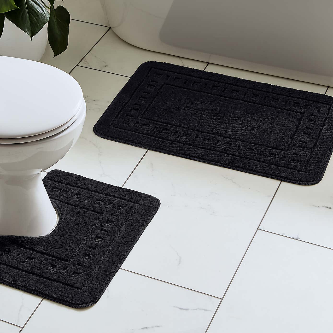 Armoni Bath Mat and Pedestal Mat Set