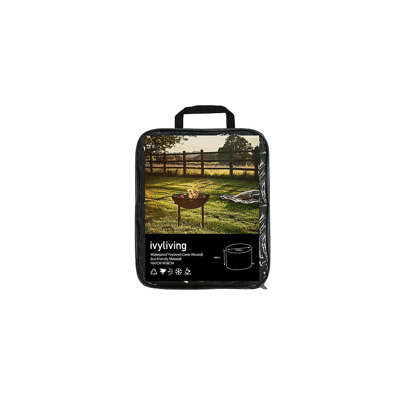 Waterproof Round Fireplace Cover