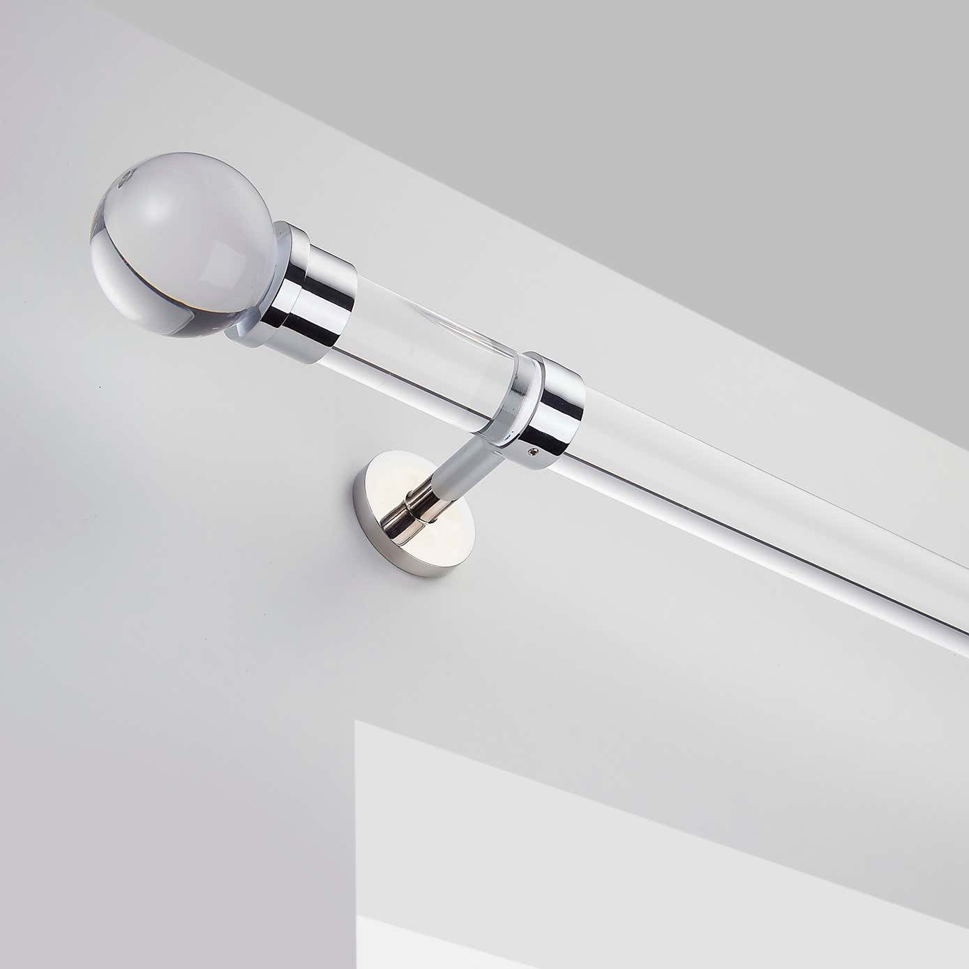 Swish Atlanta Fixed Acrylic Curtain Pole Dia. 35mm