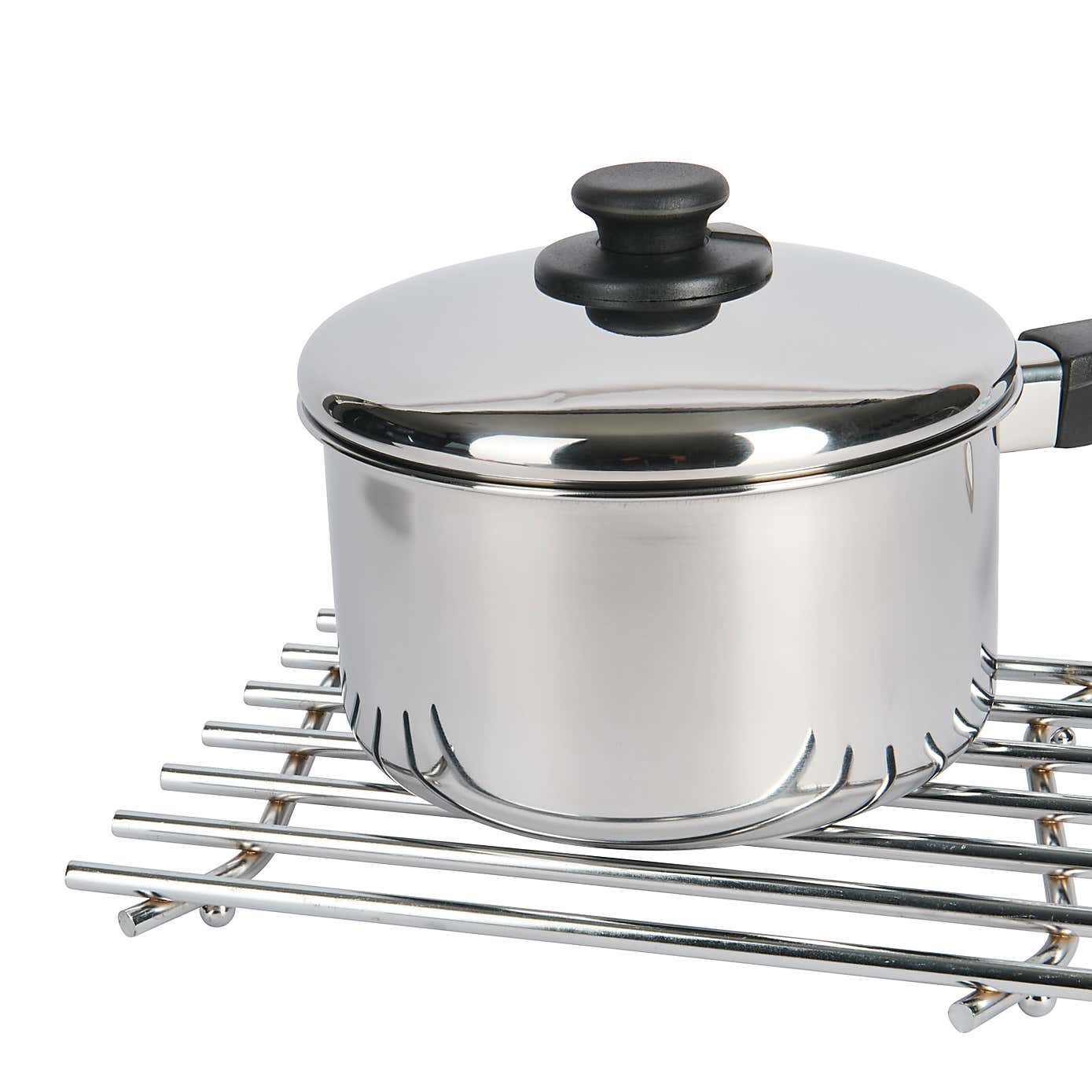 KitchenCraft Extra-Deep Stainless Steel Induction Hob Saucepan with Lid, Medium
