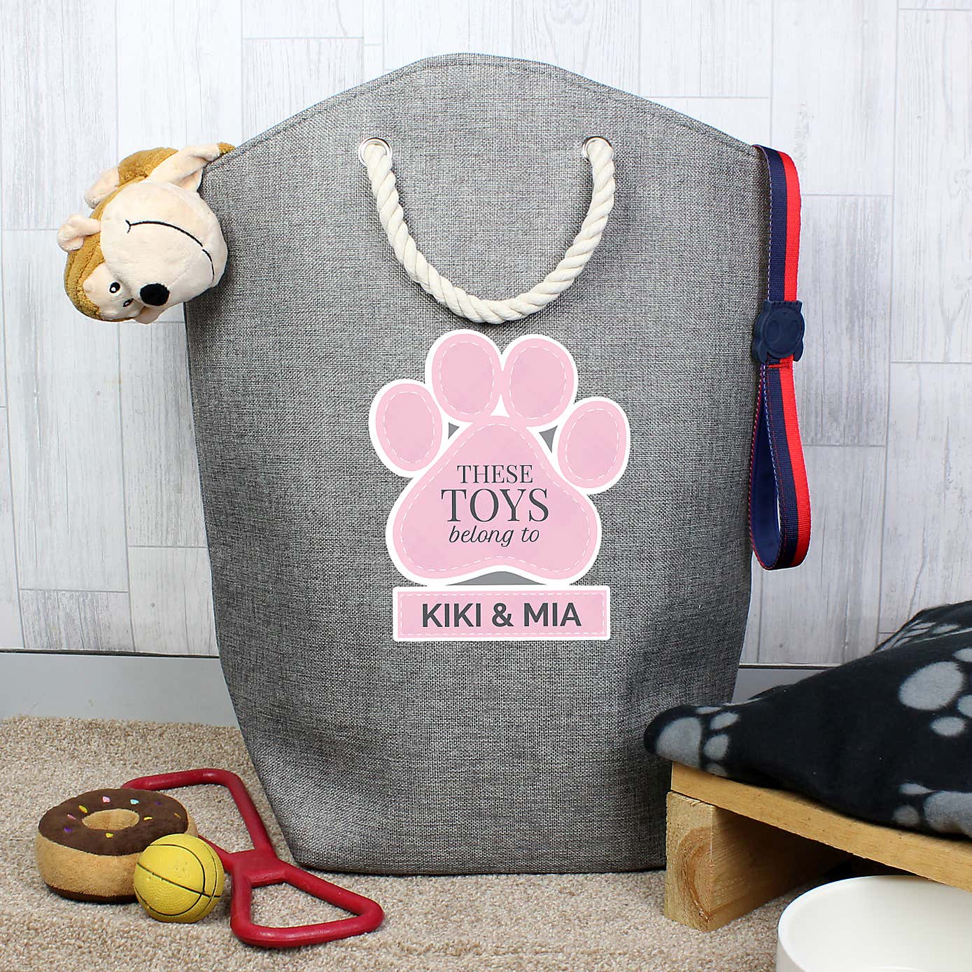 Personalised Paw Print Storage Bag