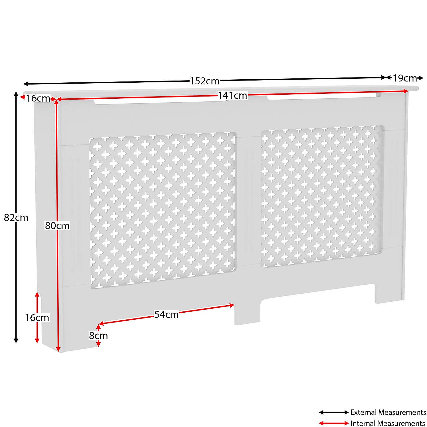 Vida Designs Oxford Radiator Cover