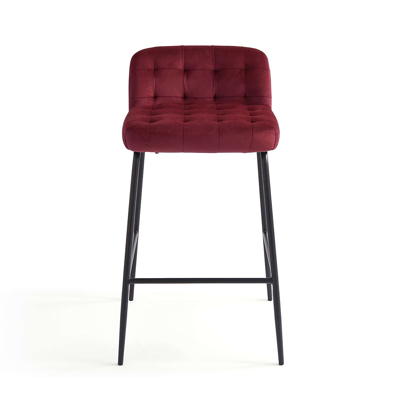 Bodie Counter Height Bar Stool, Velvet