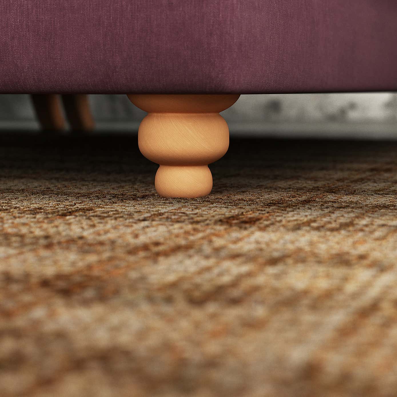 Martha Vintage Chenille Corner Chaise Sofa