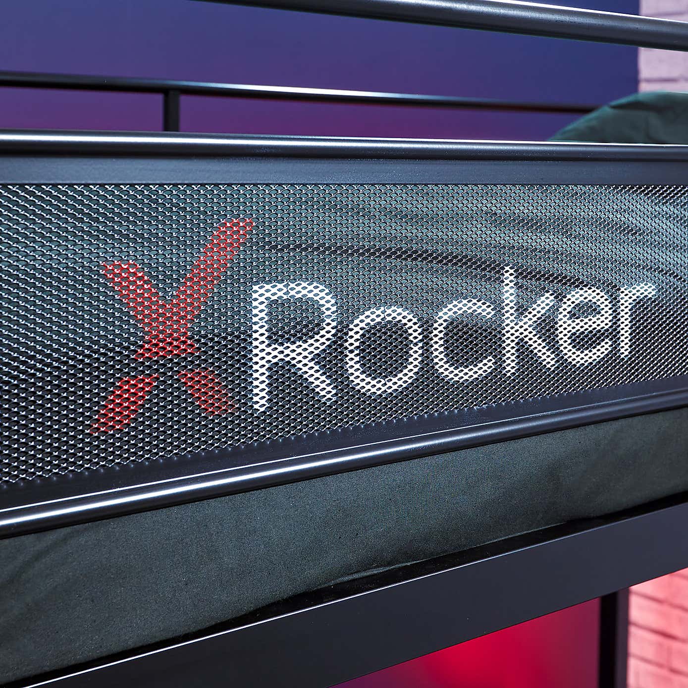 X Rocker Stronghold Gaming High-Sleeper with Futon Cushion