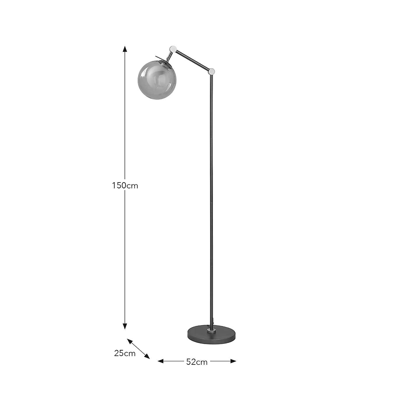 Molecular Industrial Metal Floor Lamp
