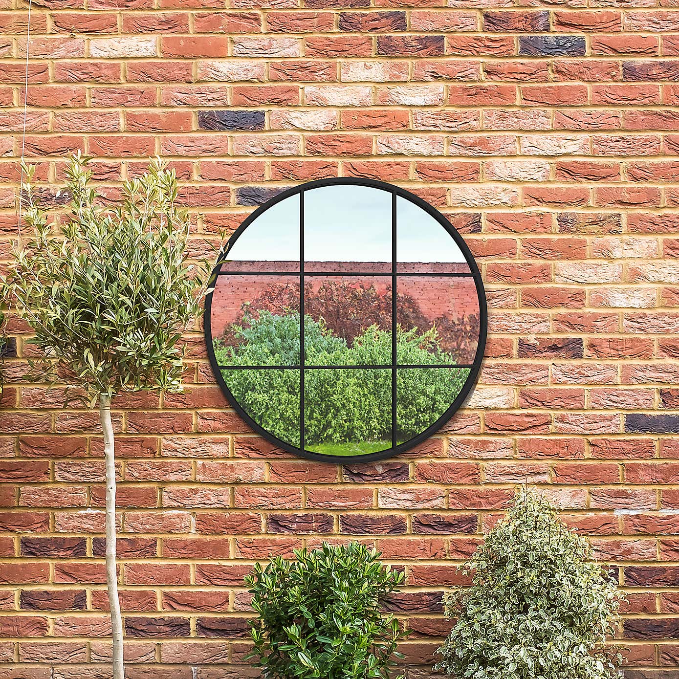 Circulus Window Round Indoor Outdoor Wall Mirror