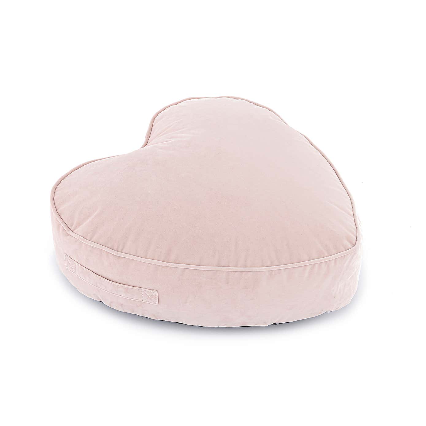 Kids Isla Heart Pouffe Blush