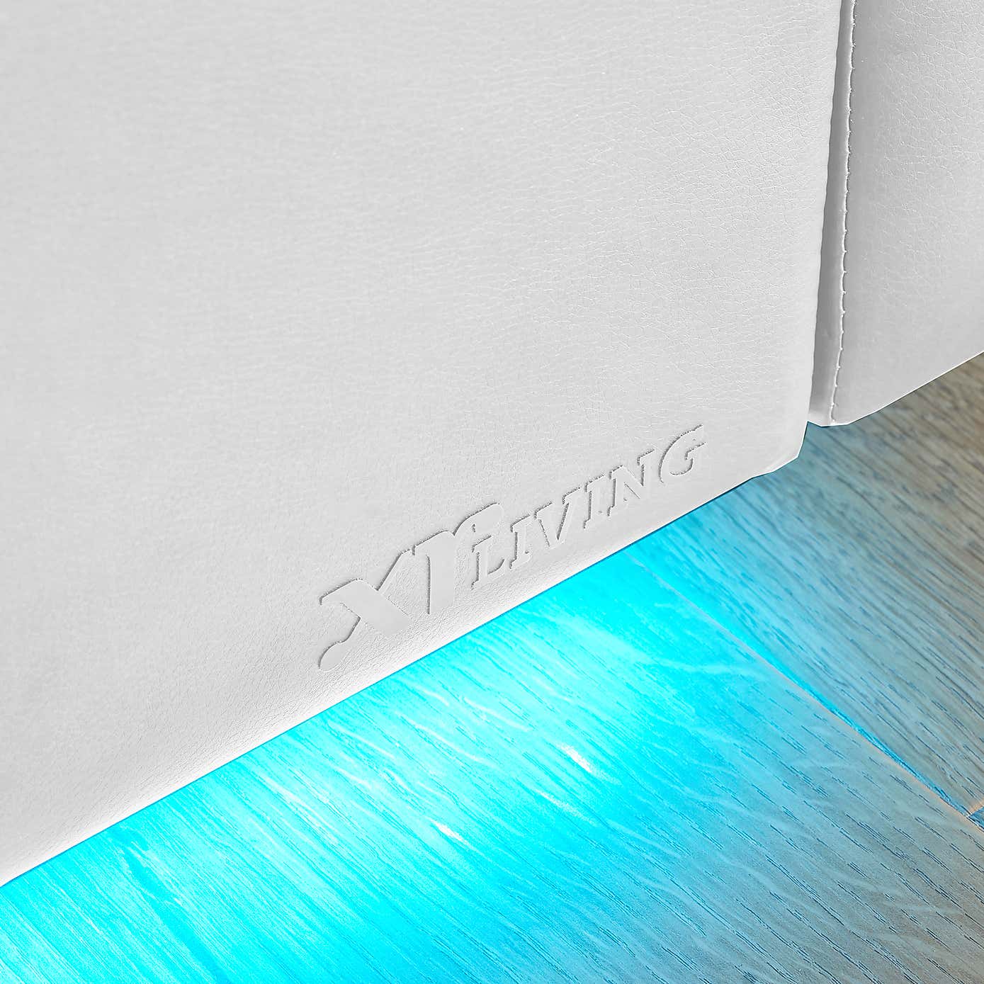 X Rocker Living Ava TV Bed with LED Lights and TV Mount