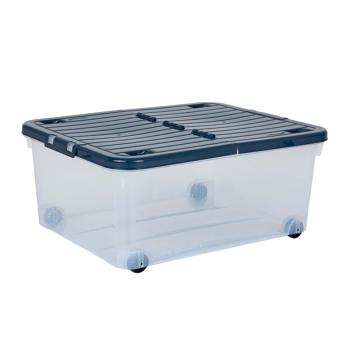 Wham Set of 3 Storage Boxes with Wheels & Lid