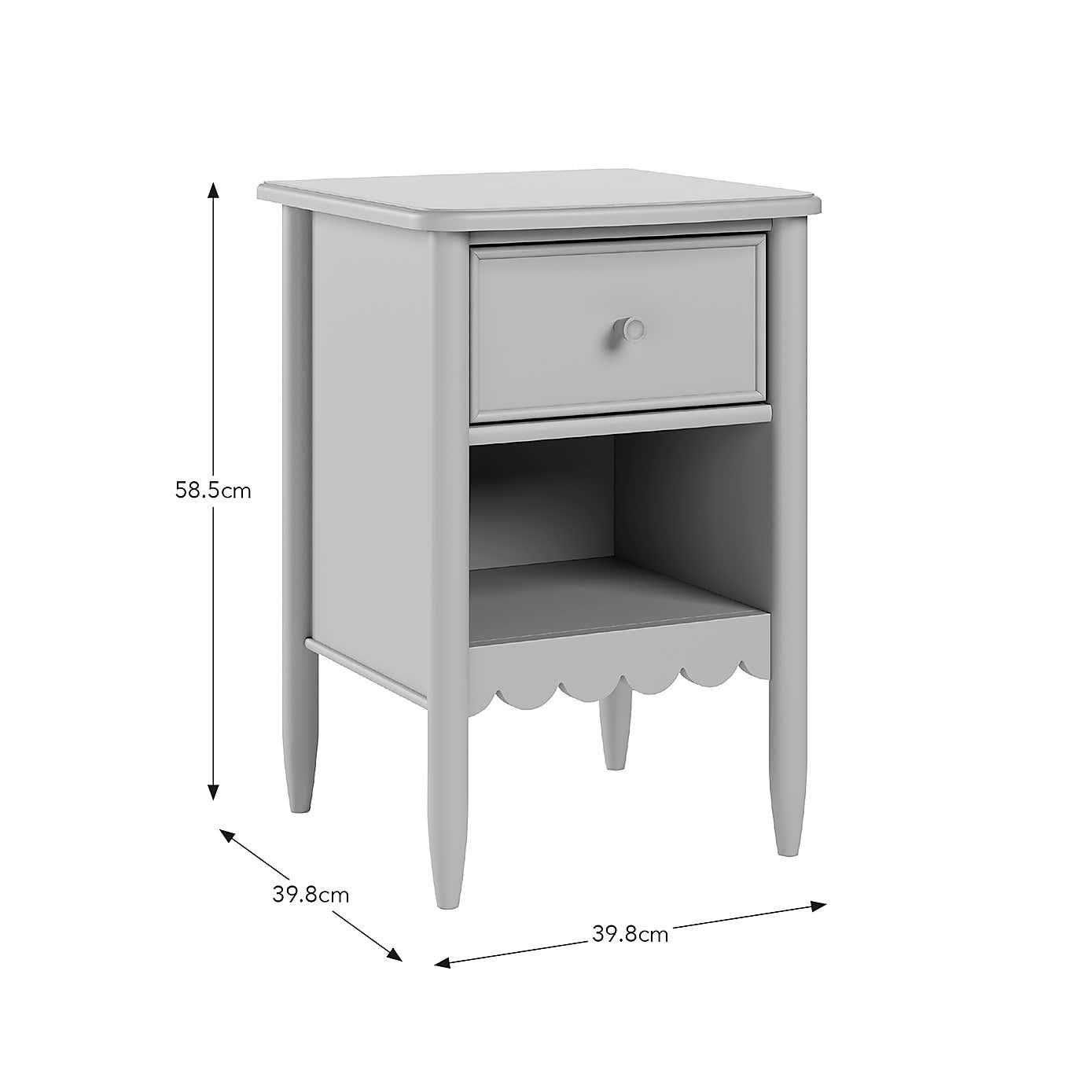 Remi 1 Drawer Bedside Table