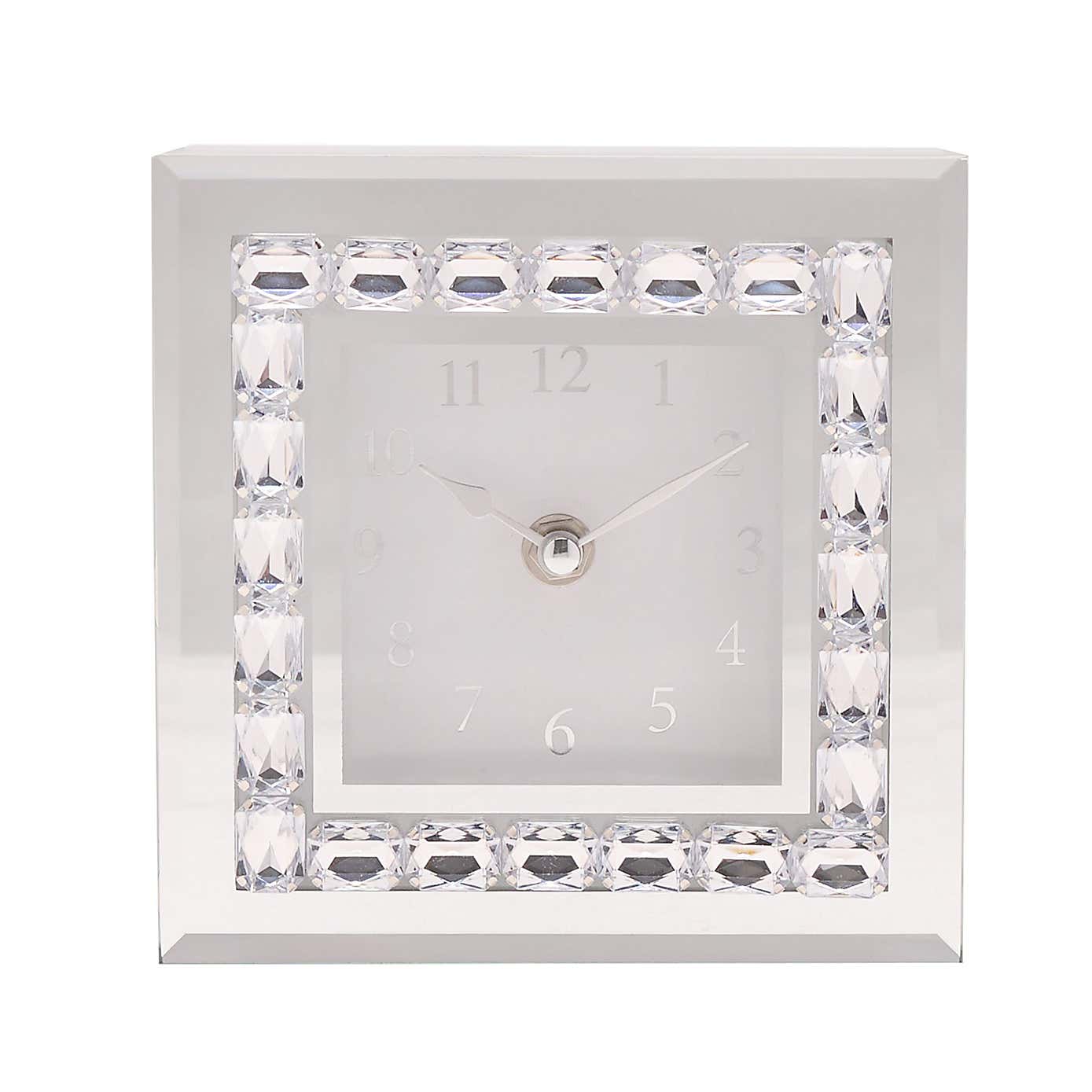 Hestia Crystal Mantel Clock