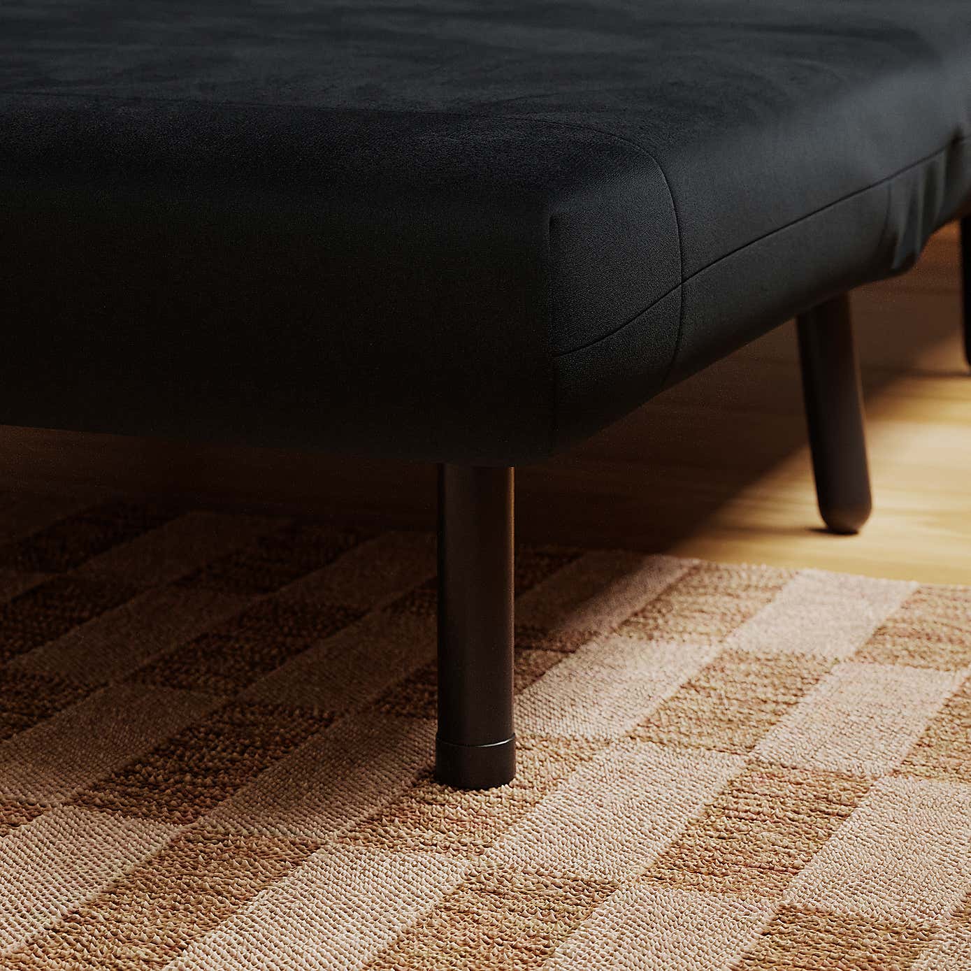 Phoebe Velvet Small Double Sofa Bed