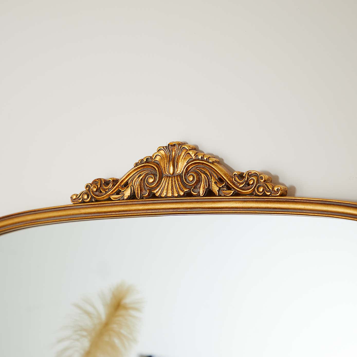 Pretty Boho Curved Full Length Leaner Mirror