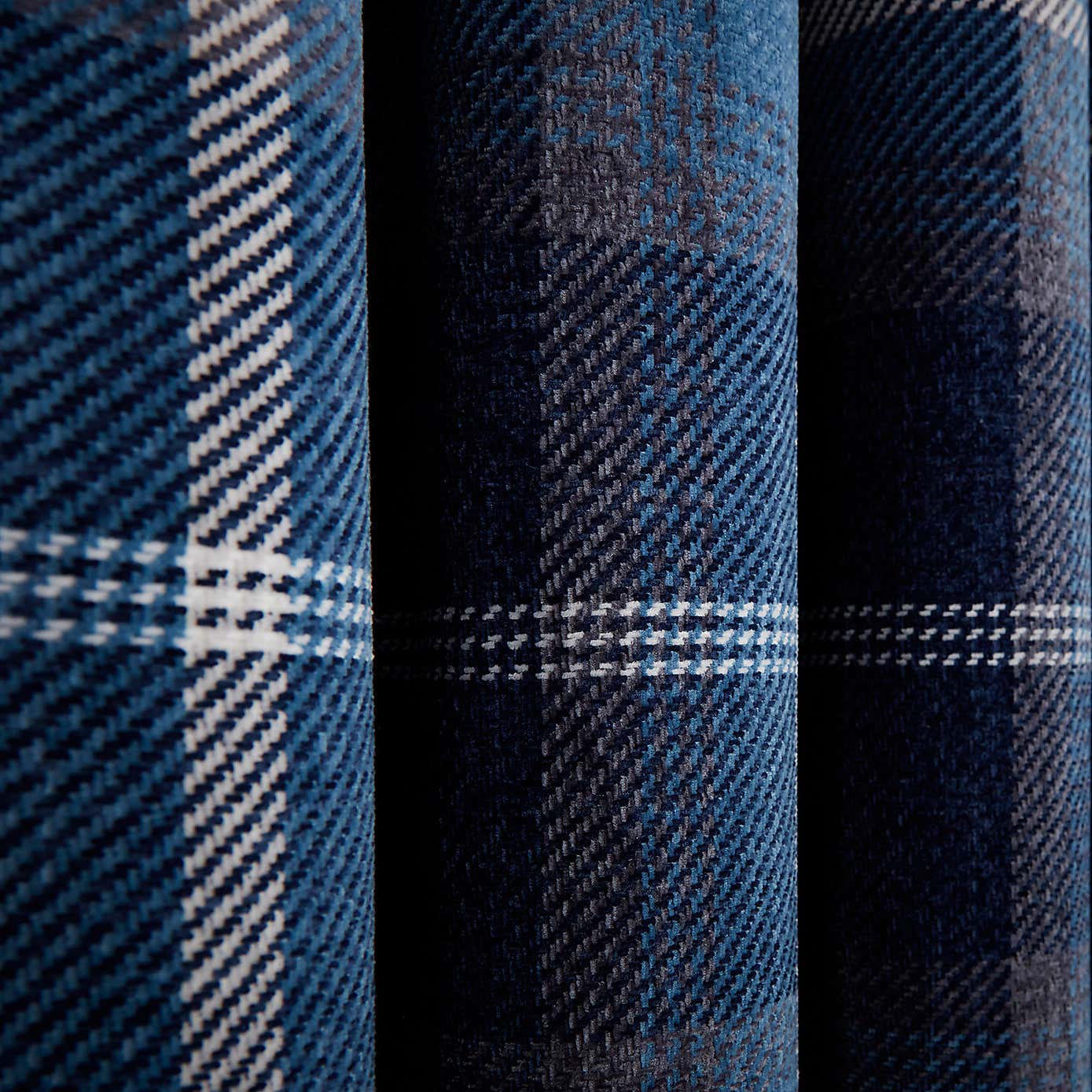 Ember Chenille Thermal Grey & Natural Eyelet Door Curtain