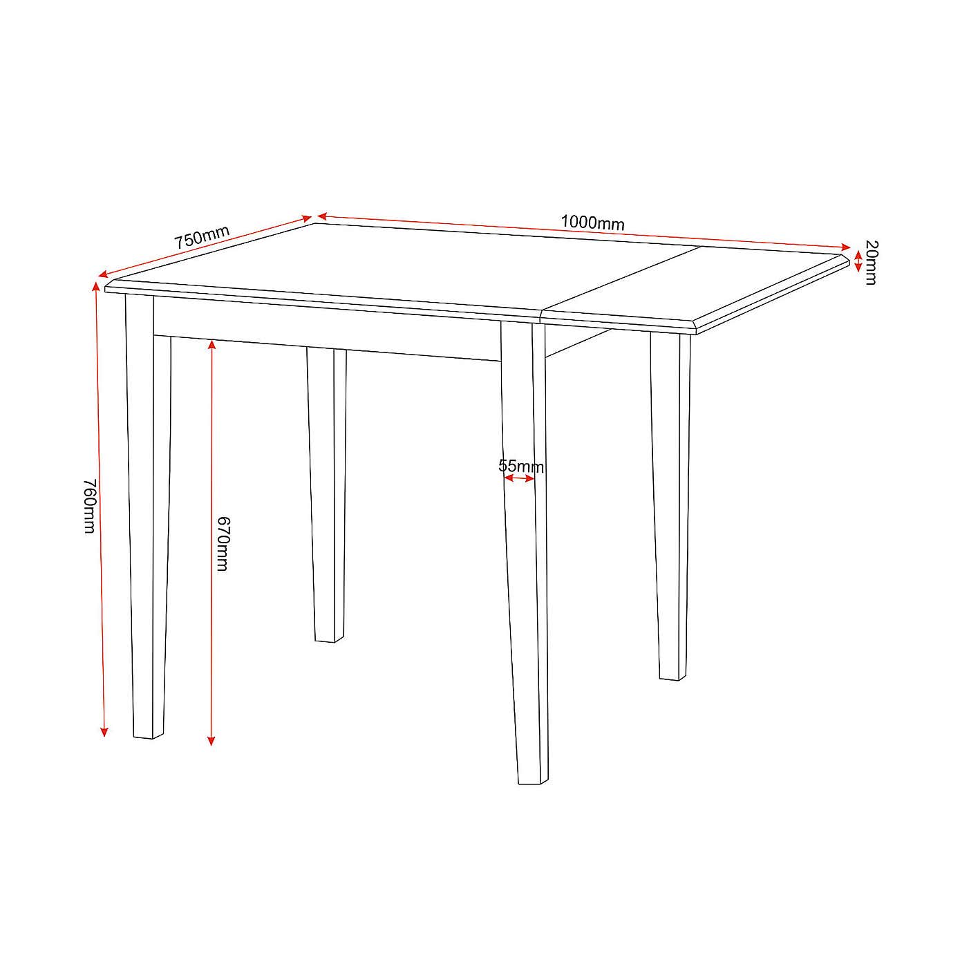 Vienna Flip Top Dining Table Set