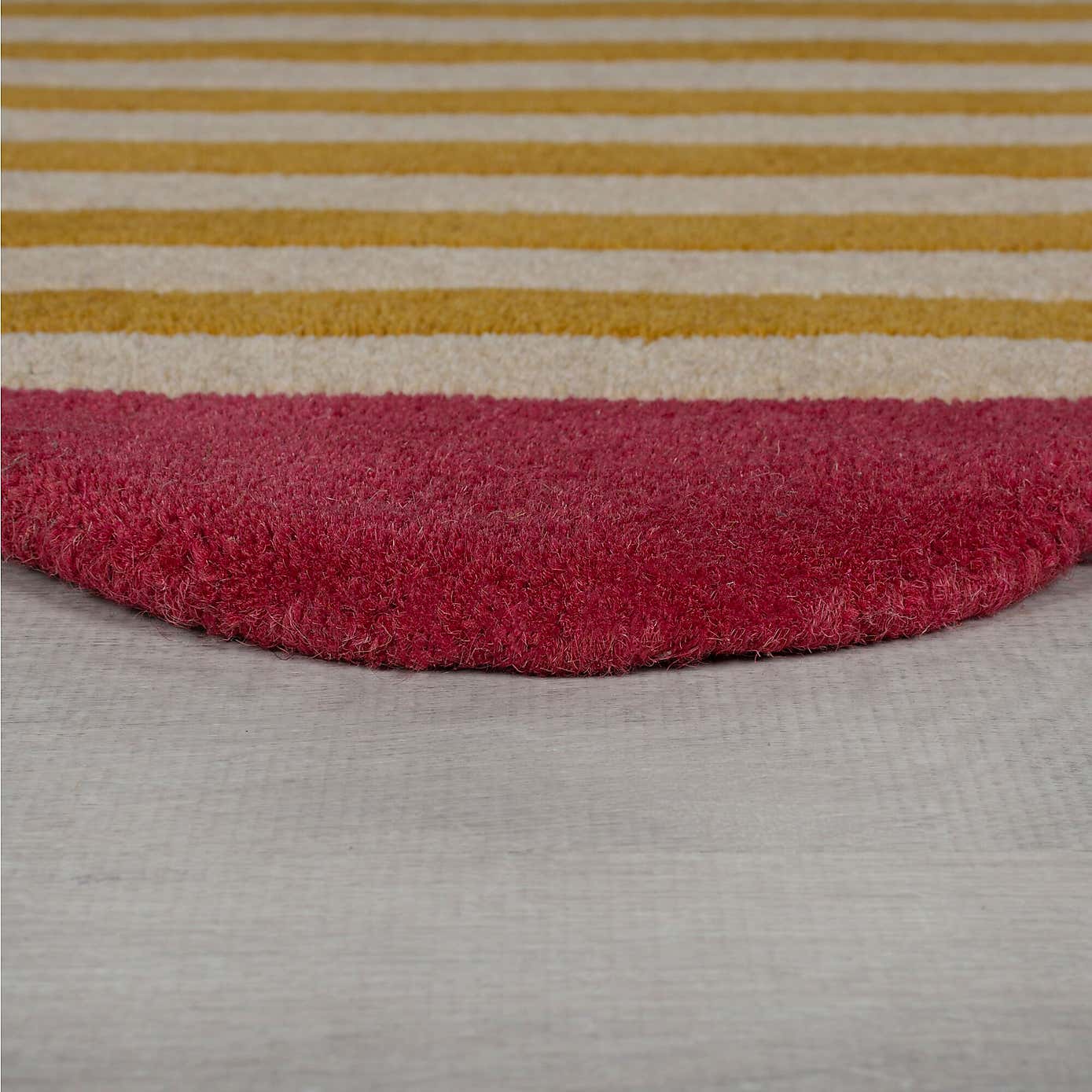Milo Scallop Yellow Wool Rug