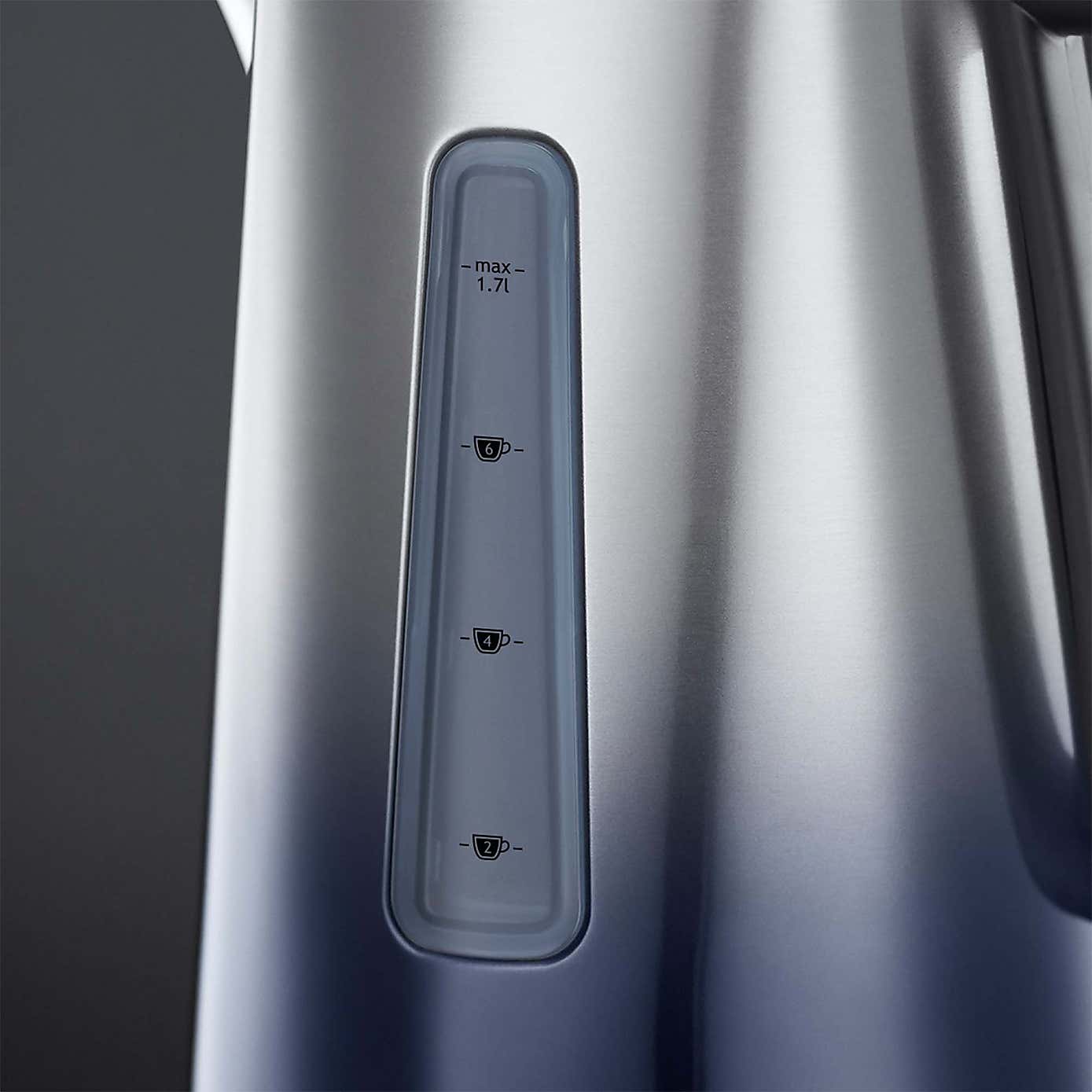 Russell Hobbs Eclipse Blue Kettle & 4 Slice Toaster