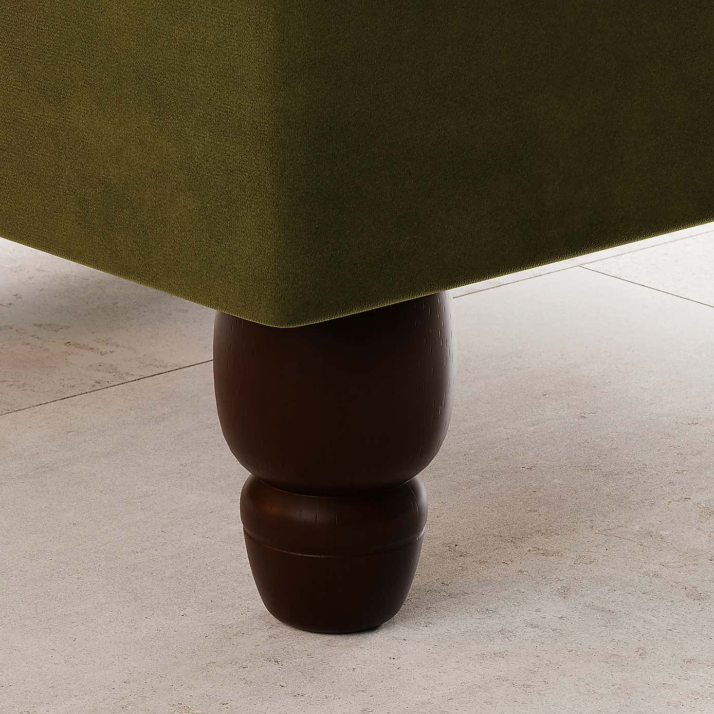 Beatrice Velvet Footstool