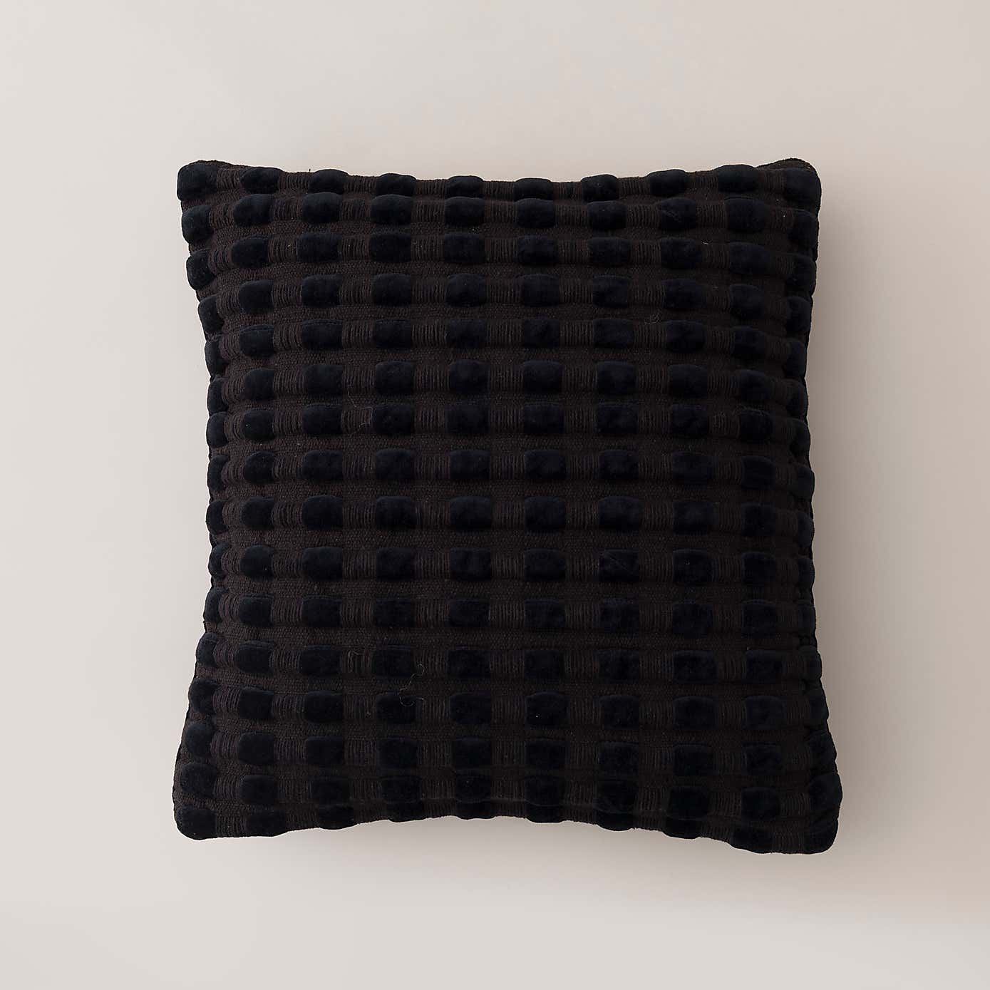 Velvet Looped Square Cushion