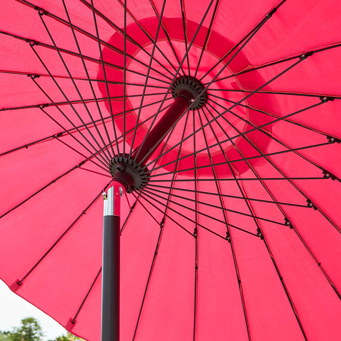 2m Fuschia Pink Shanghai Parasol