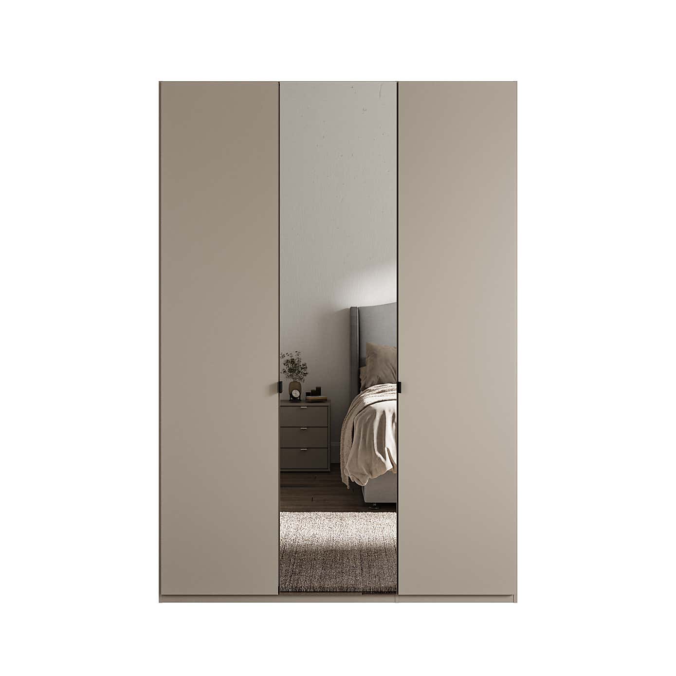 Wiemann Kahla 3 Door Mirrored Wardrobe