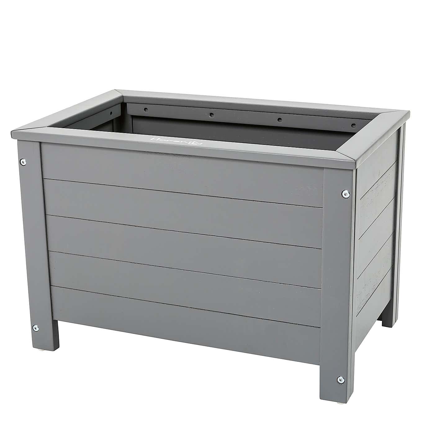 Florenity Grigio Grey Rectangular Planter
