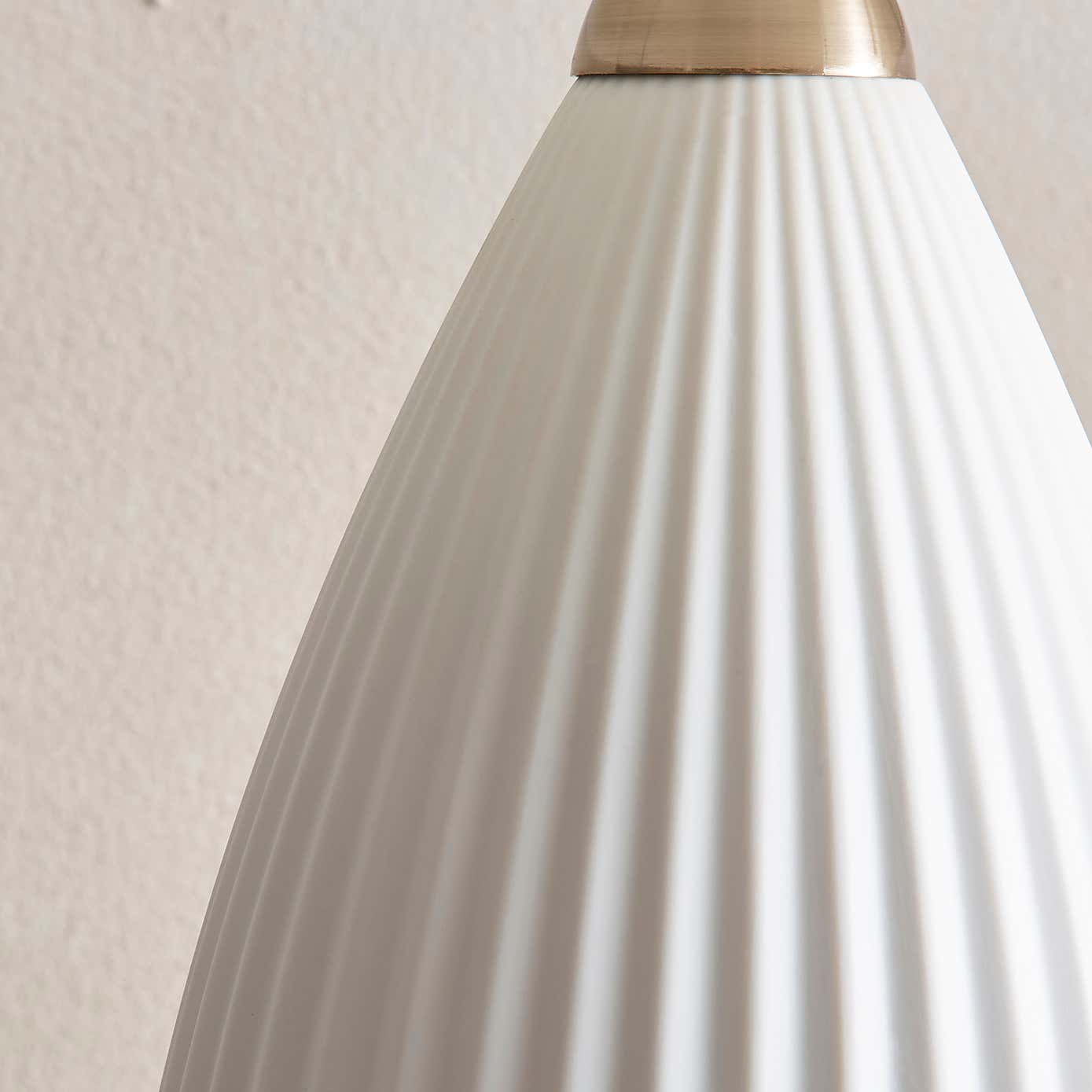 Dorma Dual Lit Ribbed Porcelain Table Lamp