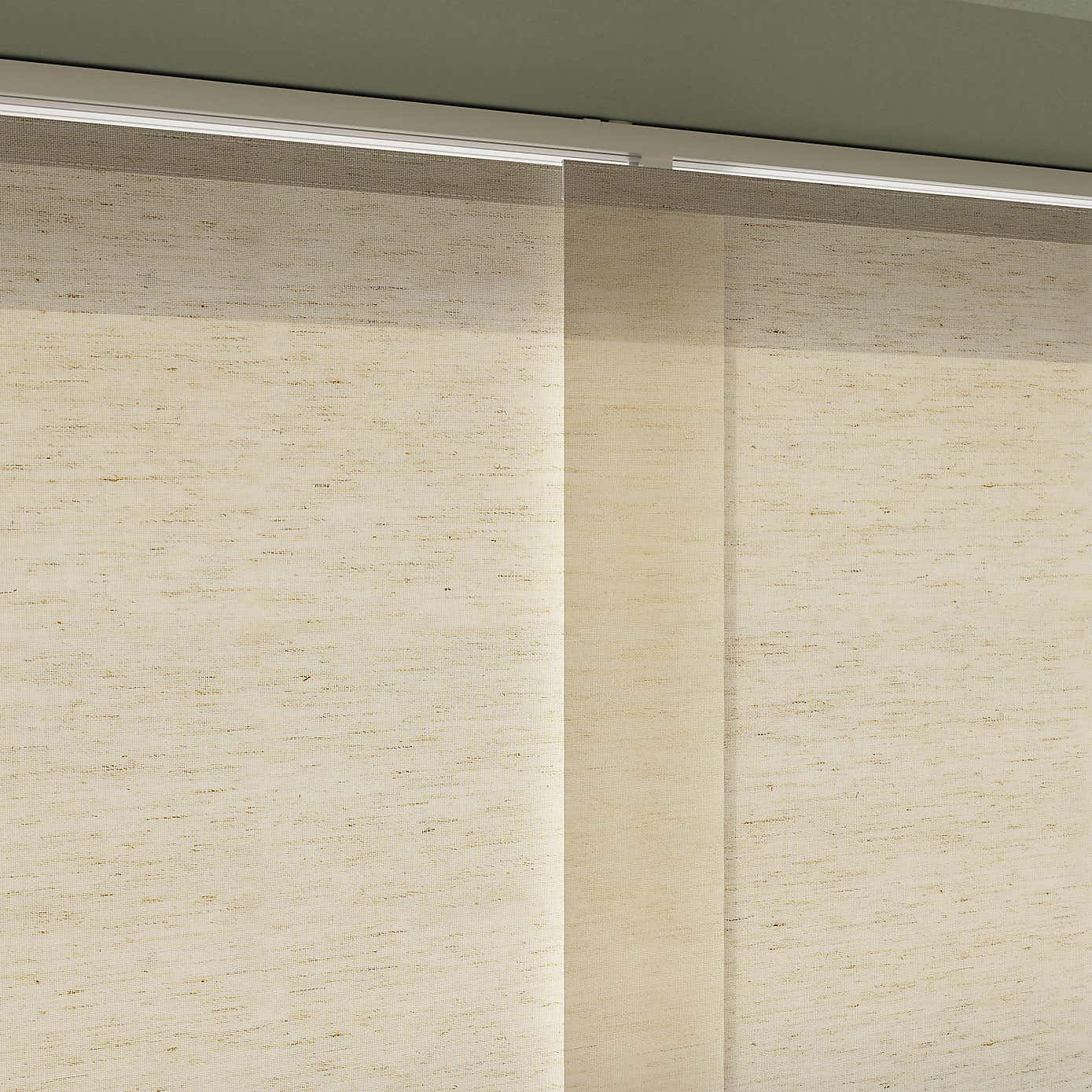 Linen Look Natural Panel Blind 210x244
