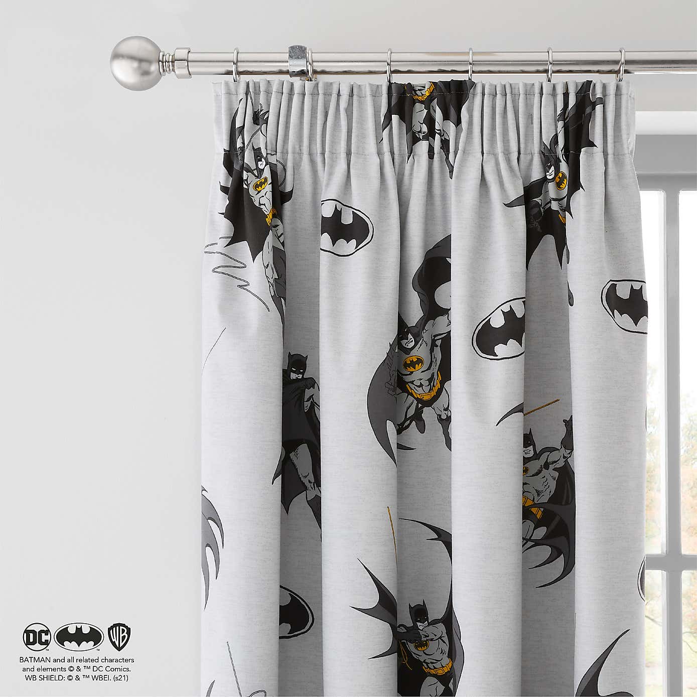 Batman Blackout Pencil Pleat Curtains